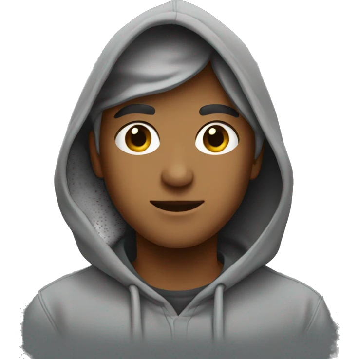 grey hoodie emoji