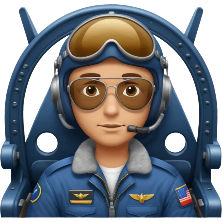 esgle pilot riding plane emoji