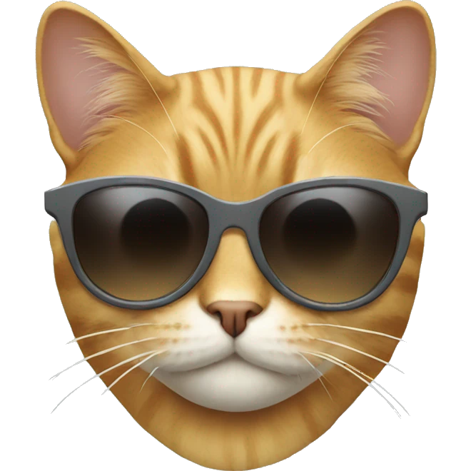 Cat with sunglasses emoji