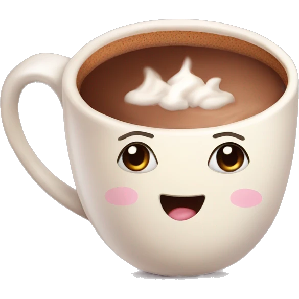 Hot coco cute emoji