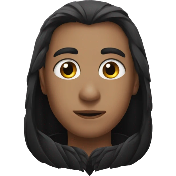 Black raven hearteyes emoji