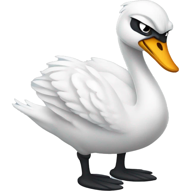 angry swan emoji