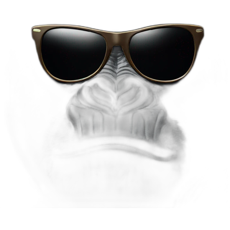 gorilla face with sunglasses emoji