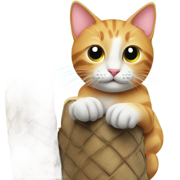 Cat on palm tree emoji