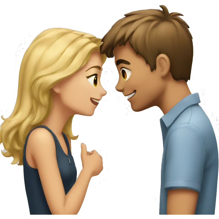 boy flirting with girl emoji