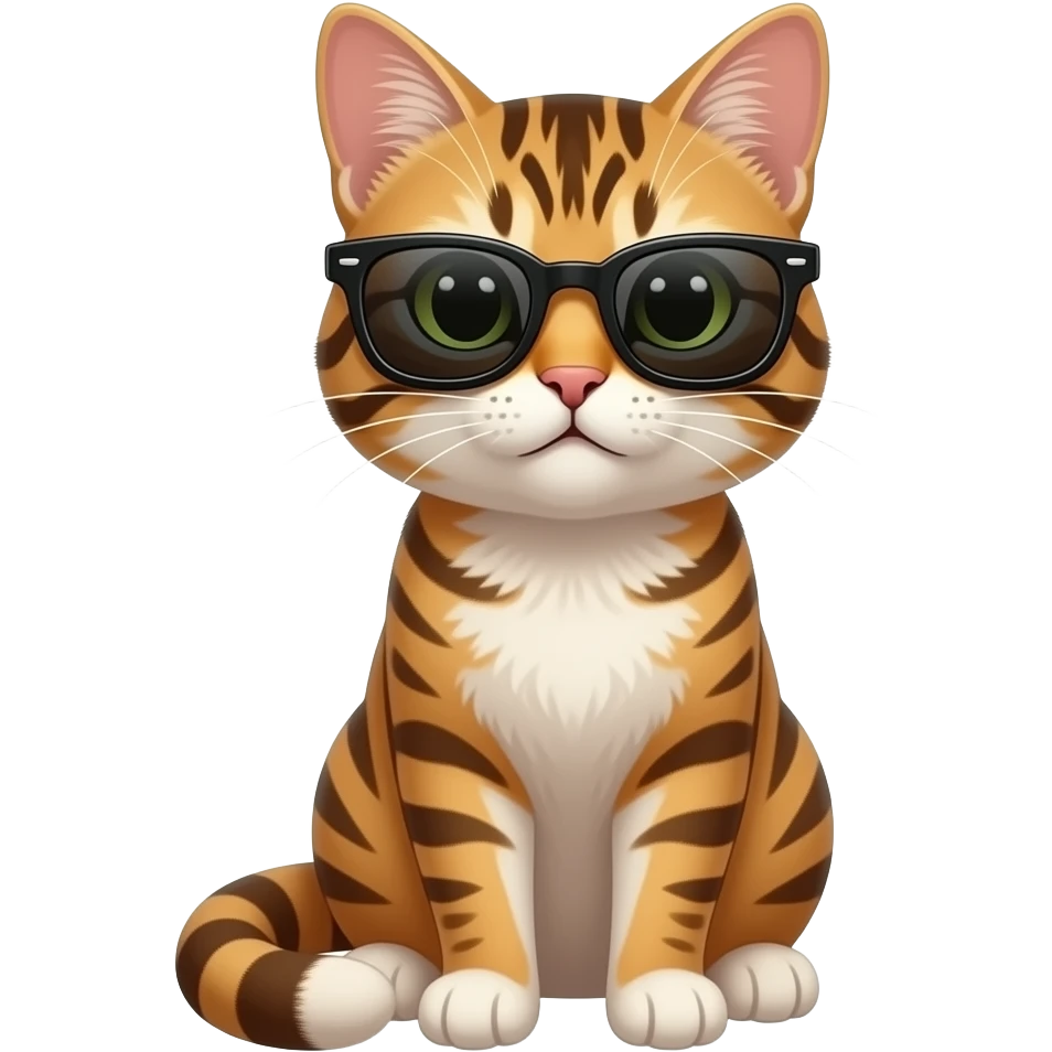 Cat wearing sunglasses emoji