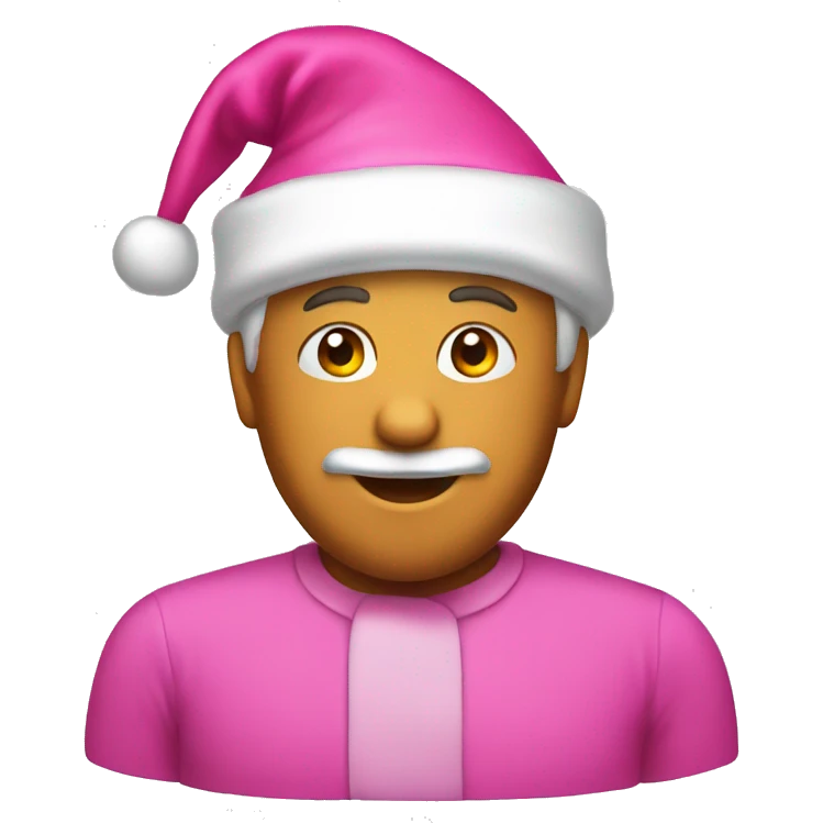 pink santa hat emoji