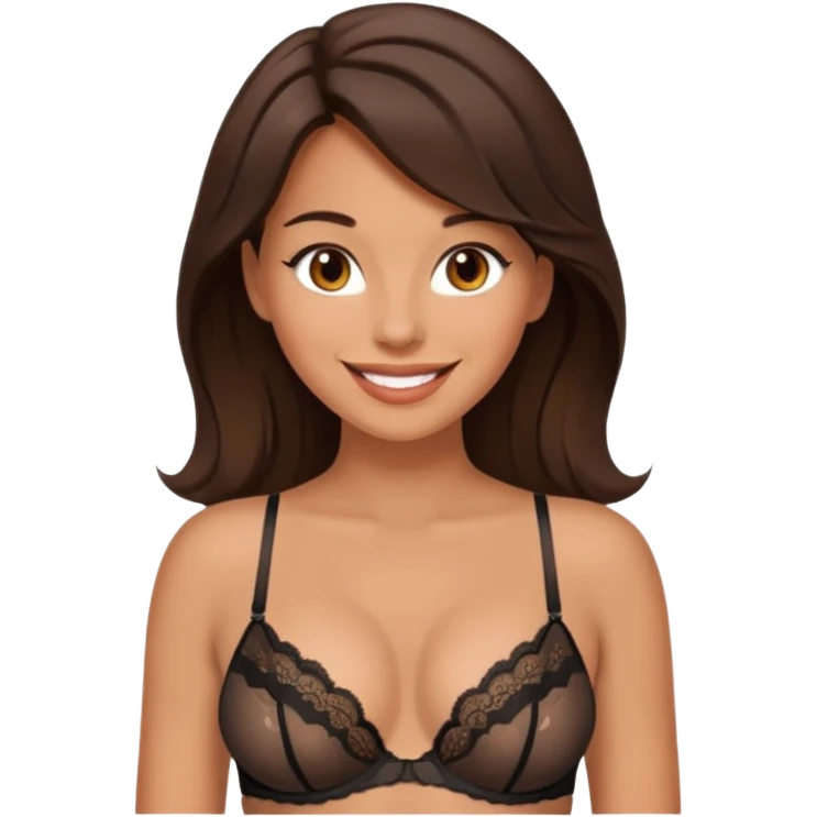 Slutty brunette wife emoji