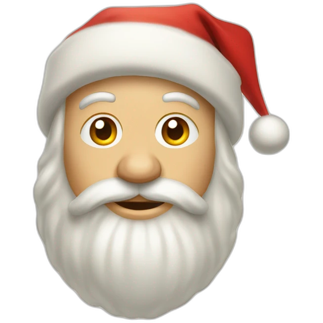 Maison noel père noel emoji