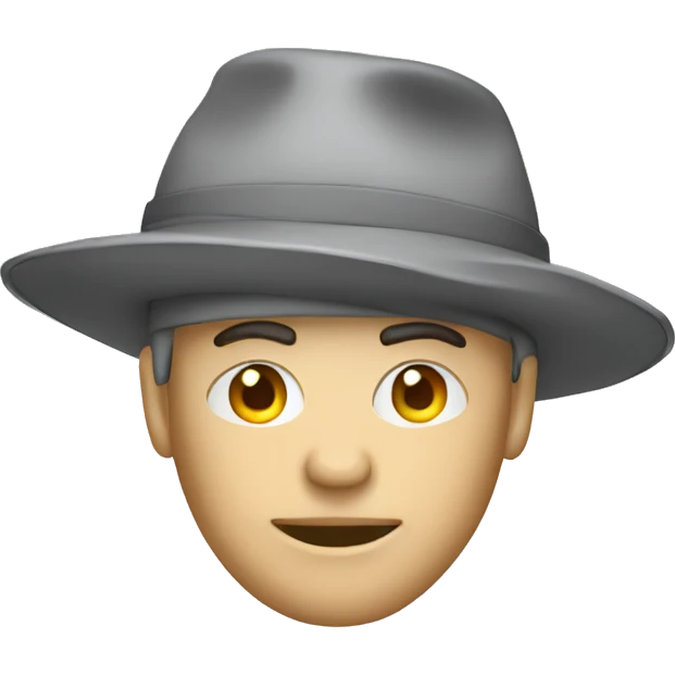 Gray hat hacker emoji