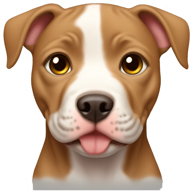 Light brown baby pitbull face emoji