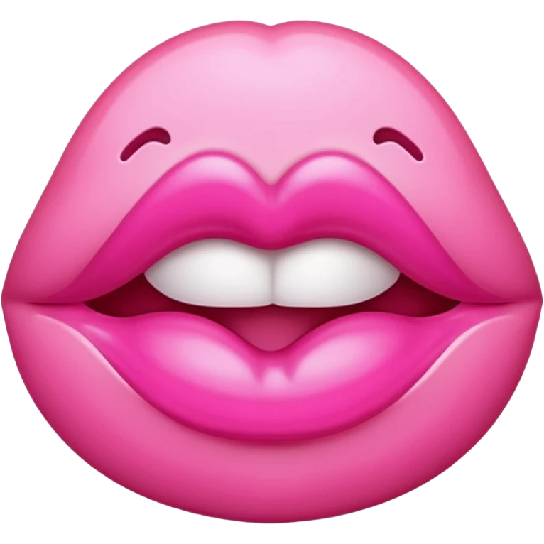 Pink kiss emoji  emoji