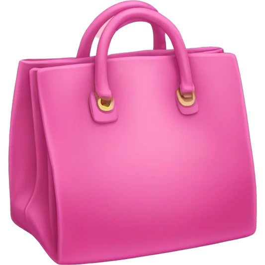 Pink bag  emoji