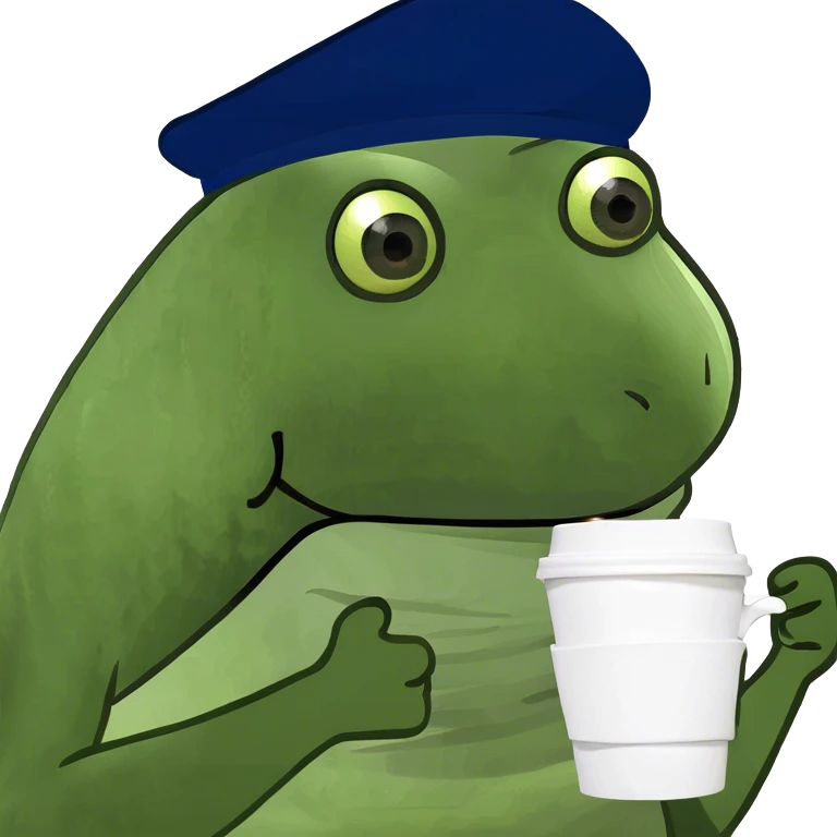 Cap with coffee emoji