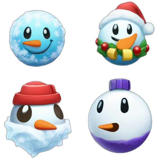 Snowman Badge Medal Epic Mystery Legendary NewYear PokemonTheme Pokeball Snowfall Snowballs emoji