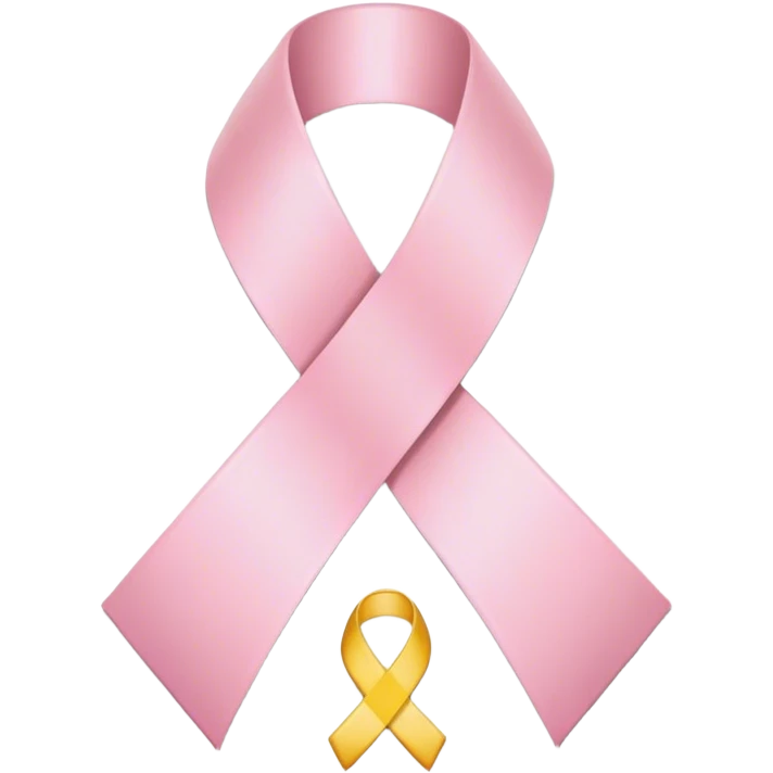 warning symbol with a light pink ribbon emoji