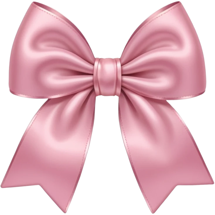 Light pink satin bow emoji