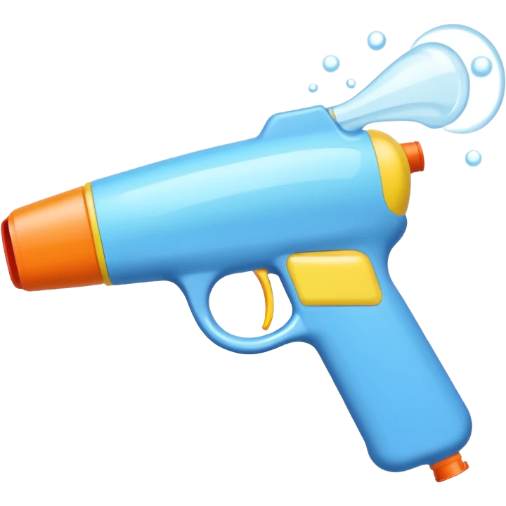 White semen shooting from a water gun emoji