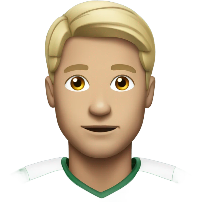 Football portrait of a male emoji