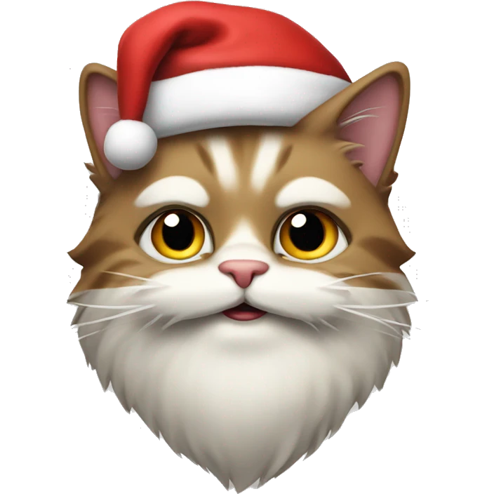 Cat Santa Claus  emoji