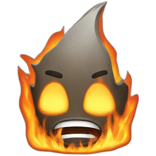 burning head guy emoji