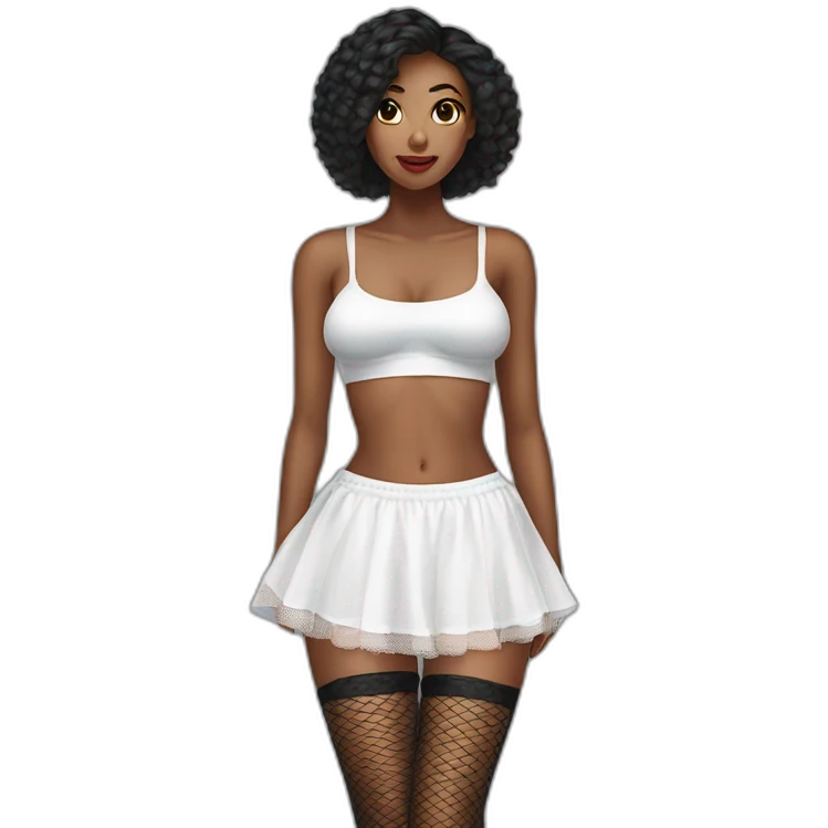 white-knickers-fishnet-stockings-black-skirt emoji