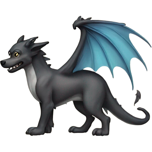 Half dragon half dog emoji