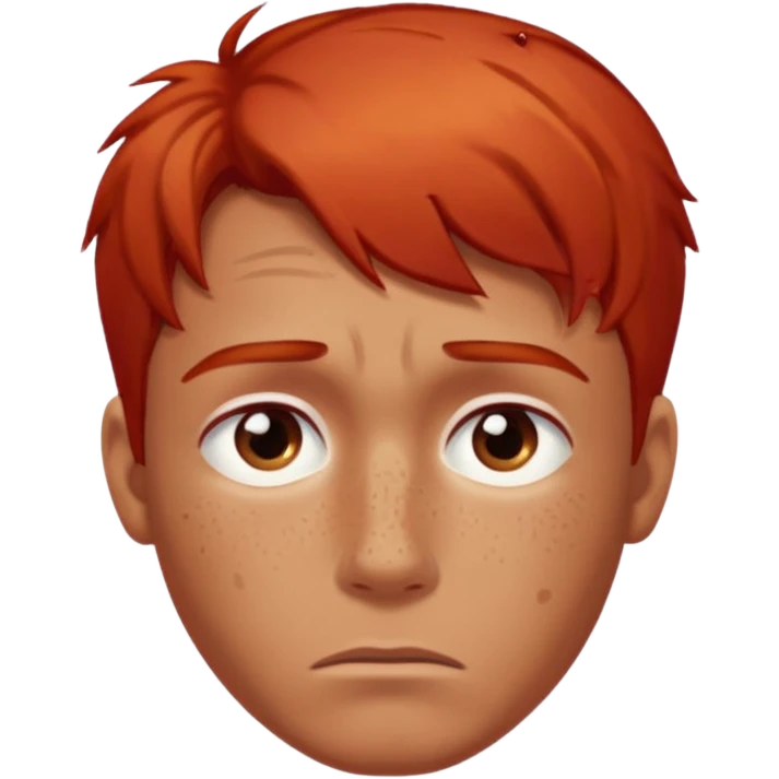 👨‍🦰😔💧 emoji