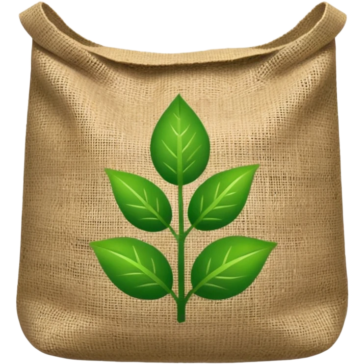 fertilizer bag with plant symbol emoji