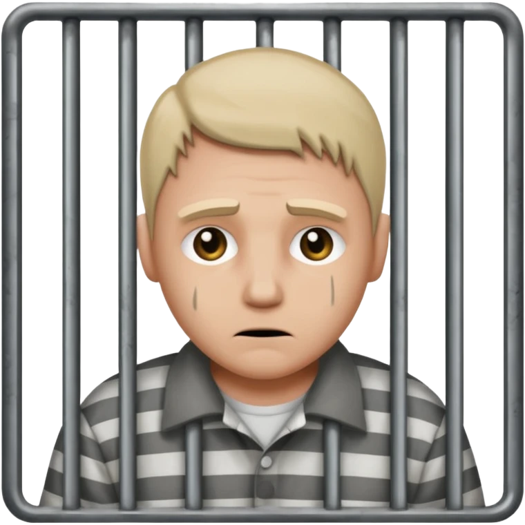 person in jail behind bars emoji