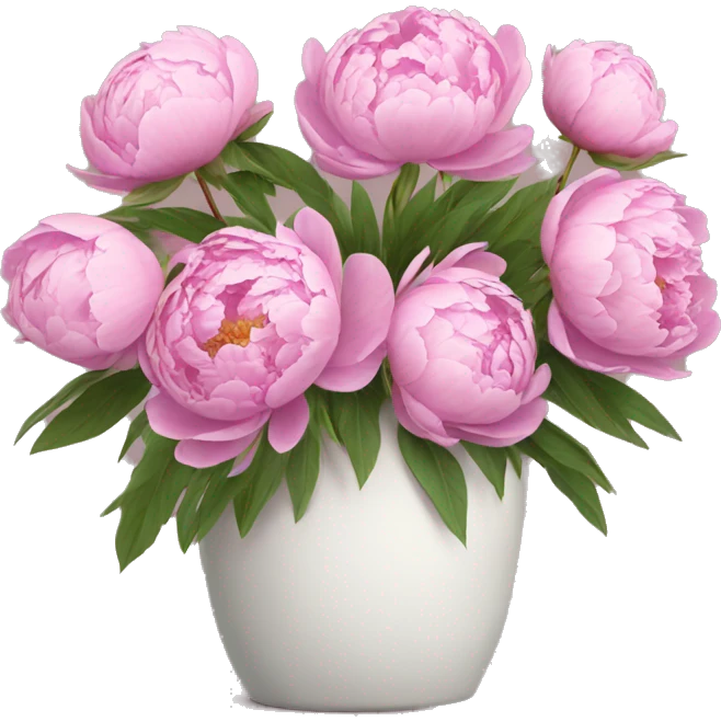 Peonies flowers emoji