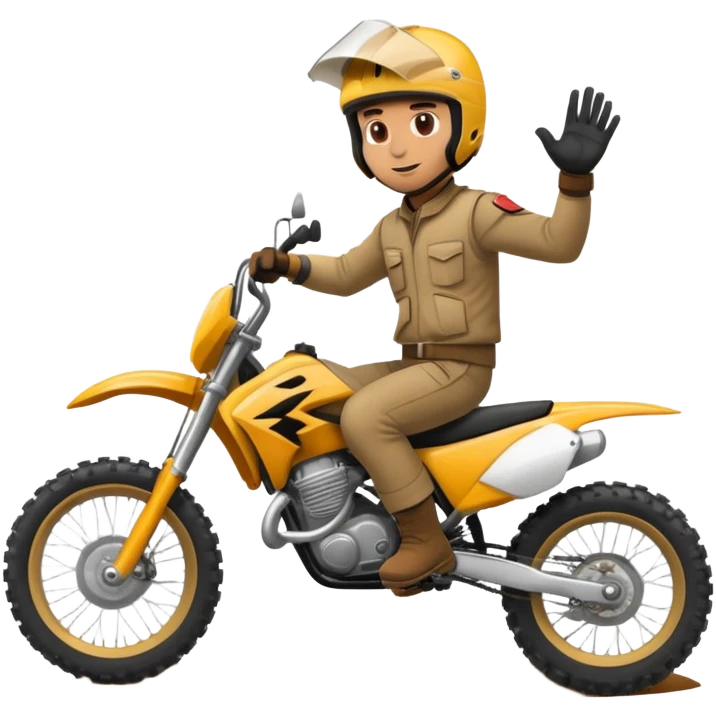 Man on a dirtbike emoji