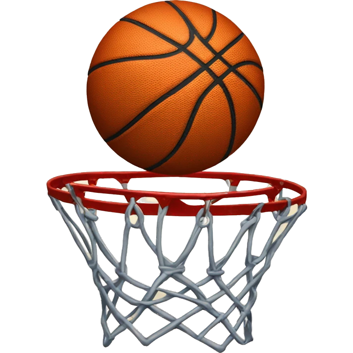 The basketball hit the ring emoji