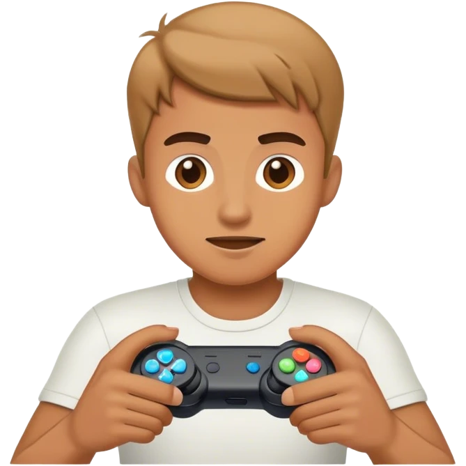 Guy playing video games emoji