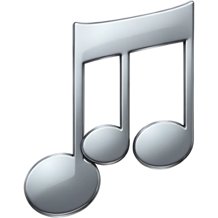 mac os music note metal emoji