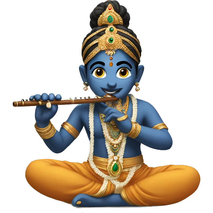 Krishna with flute  emoji