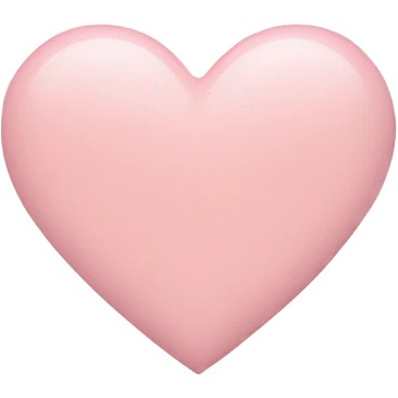 Pastel pink heart emoji