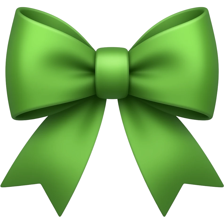green bow emoji