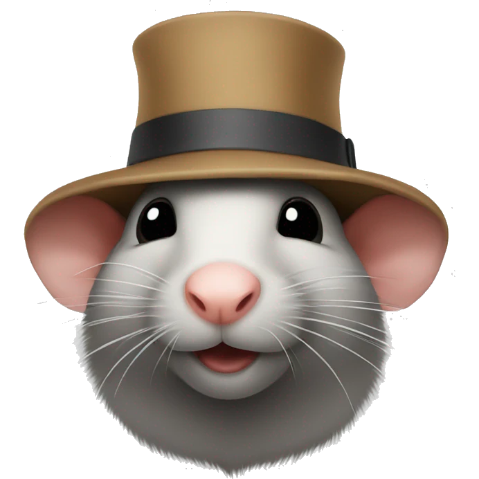 rAT with hat emoji