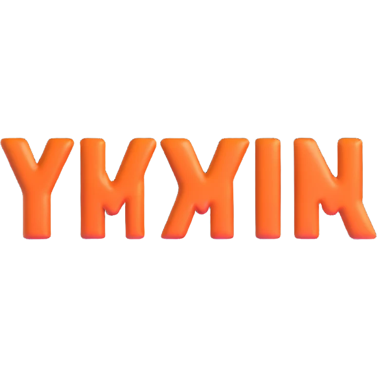 3D word UYI with glossy effect as single cohesive word emoji