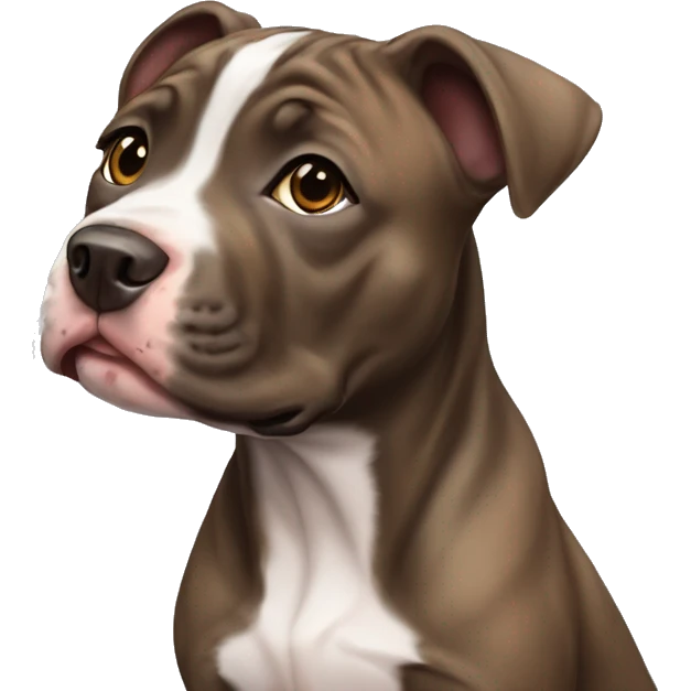 Brindle pit bull puppy emoji