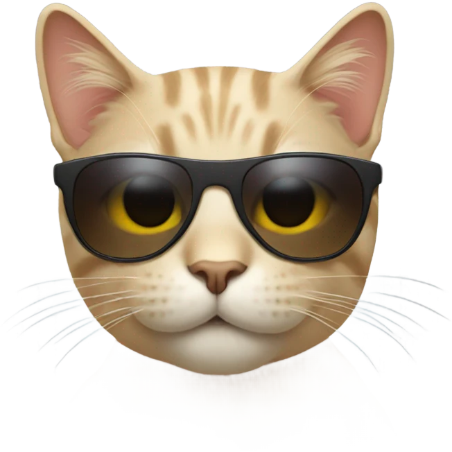 Cat with sunglasses emoji