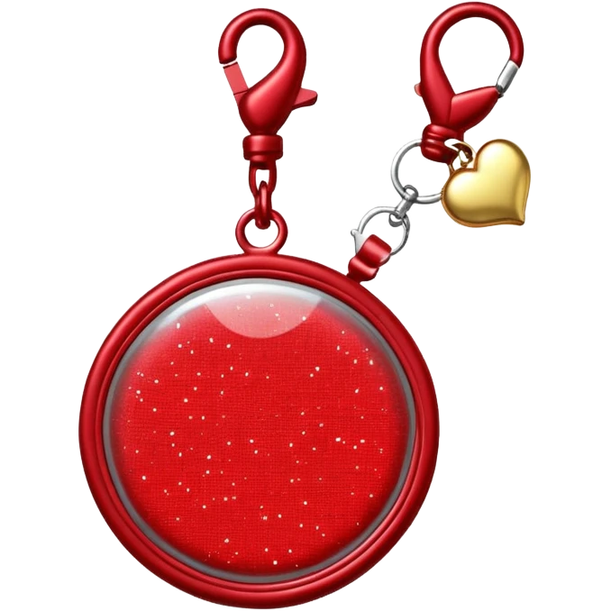 Hyperrealistic, mirco-detailed, glittered textile
Diesel
Red Play Mirror Bag Charm, isolated, 3d rendering  emoji