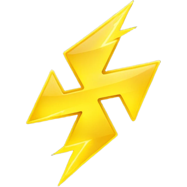 yellow lightning emoji