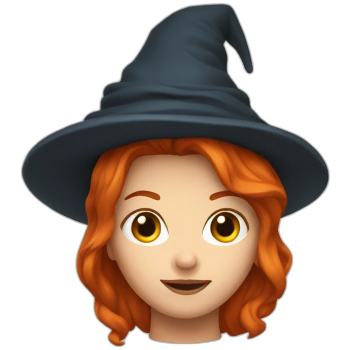 Sorcière rousse emoji