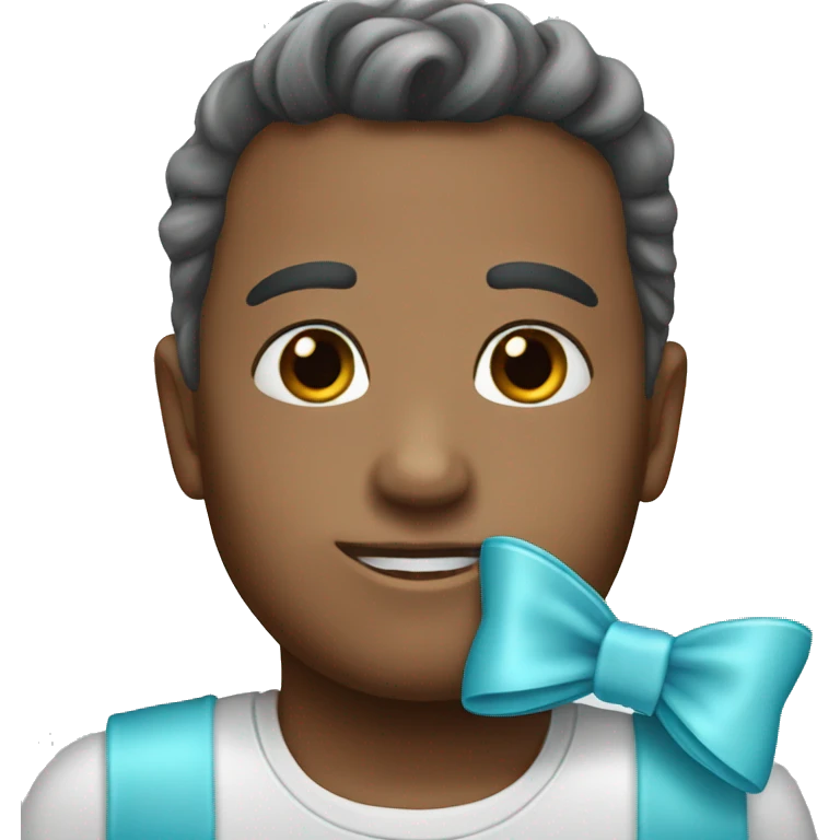 Light Blue bow  emoji