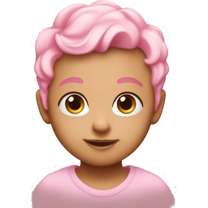 Baby pink hart emoji
