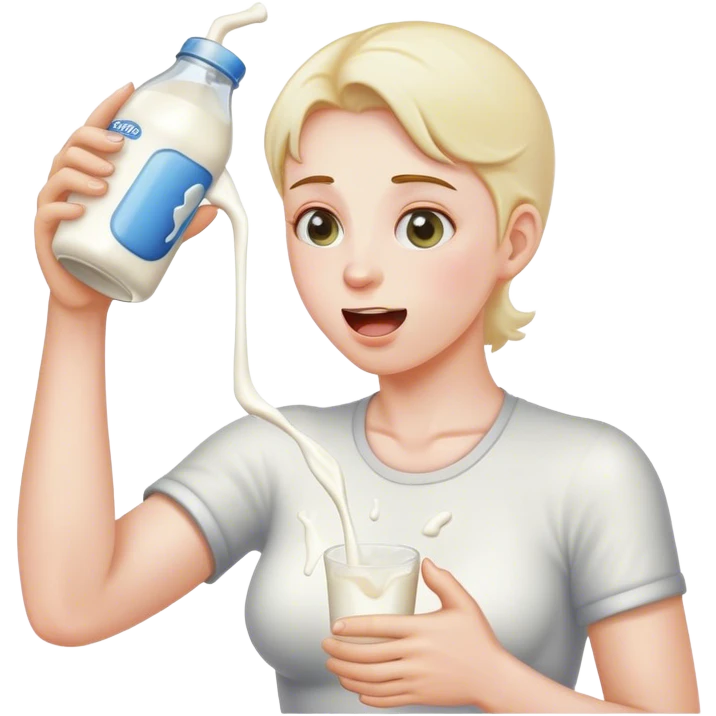 throwing up milk emoji