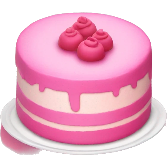 Pink cake emoji
