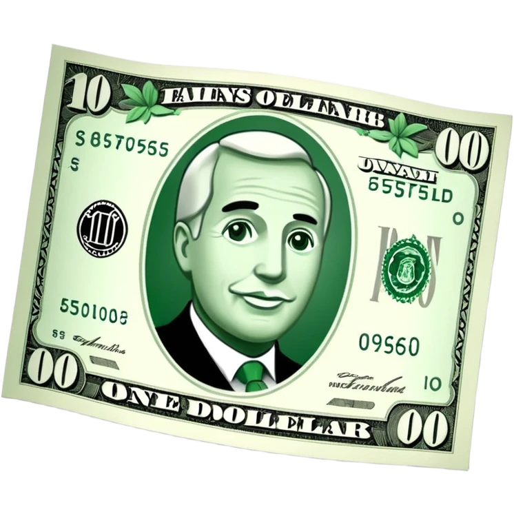quiero un billete de 100 dolares emoji